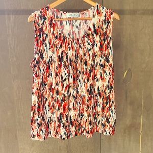 Women's sleeveless KASPER blouse, size XL, excellent condition.
